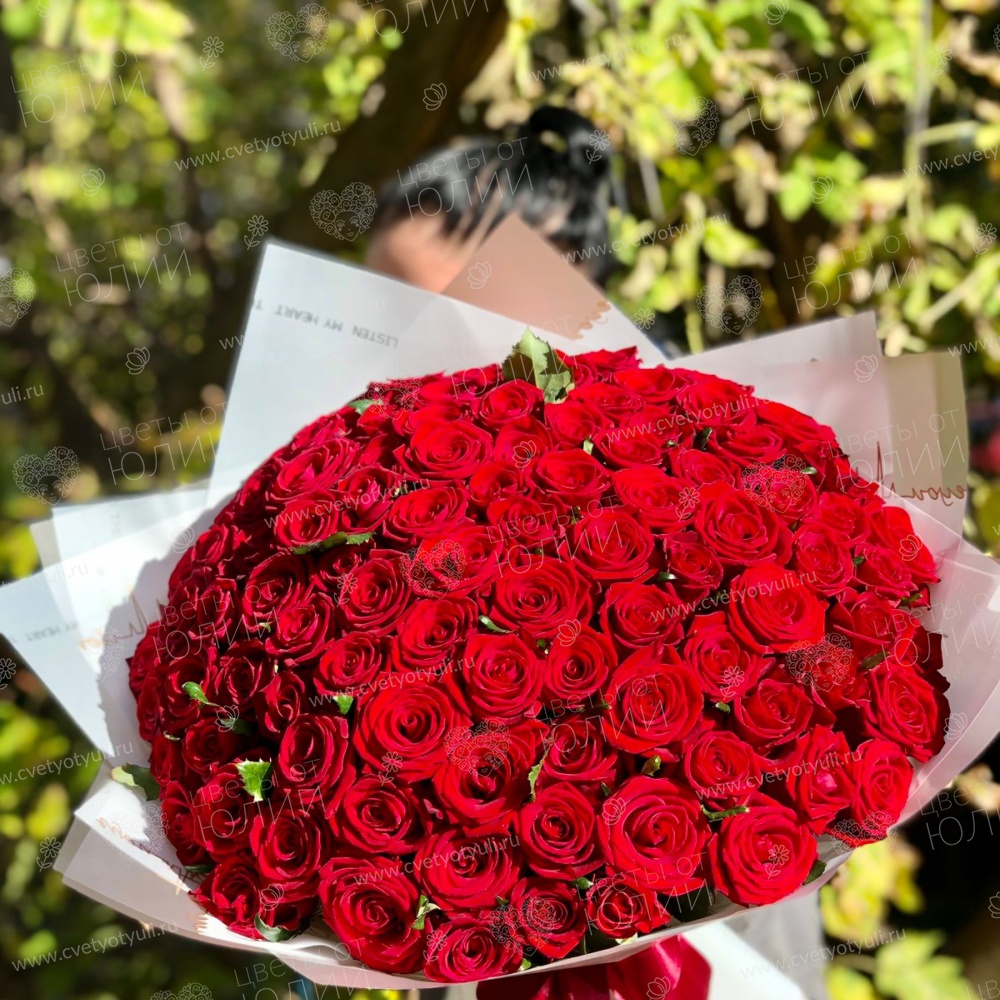 Букет 101 красная роза