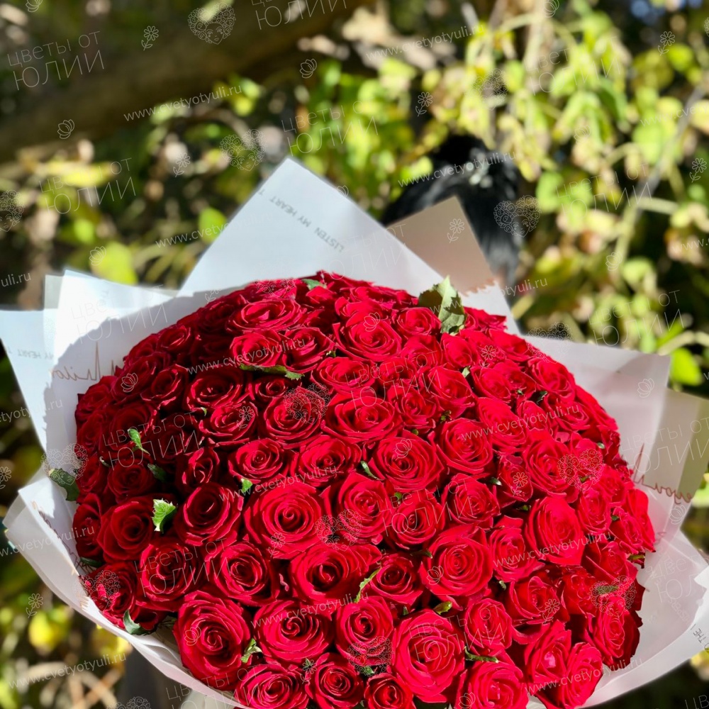 Букет 101 красная роза