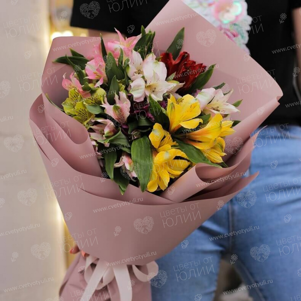 Букет 7 альстромерий микс