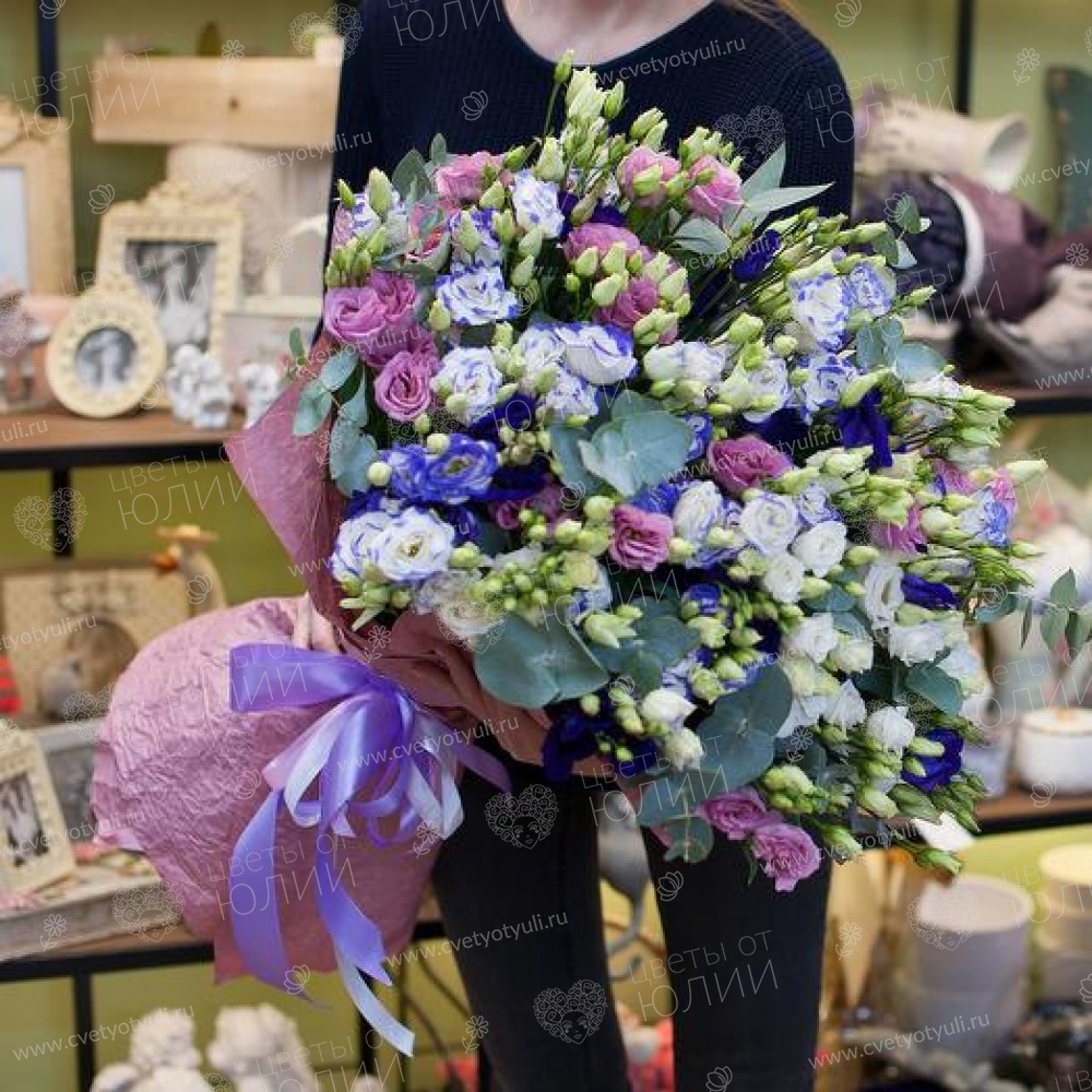 Букет из 101 эустомы