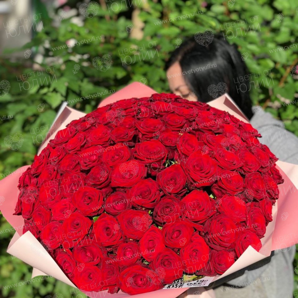Букет из 101 красной розы