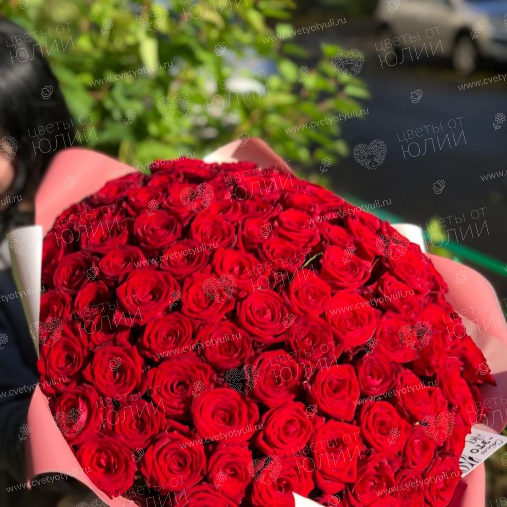 Букет из 101 красной розы