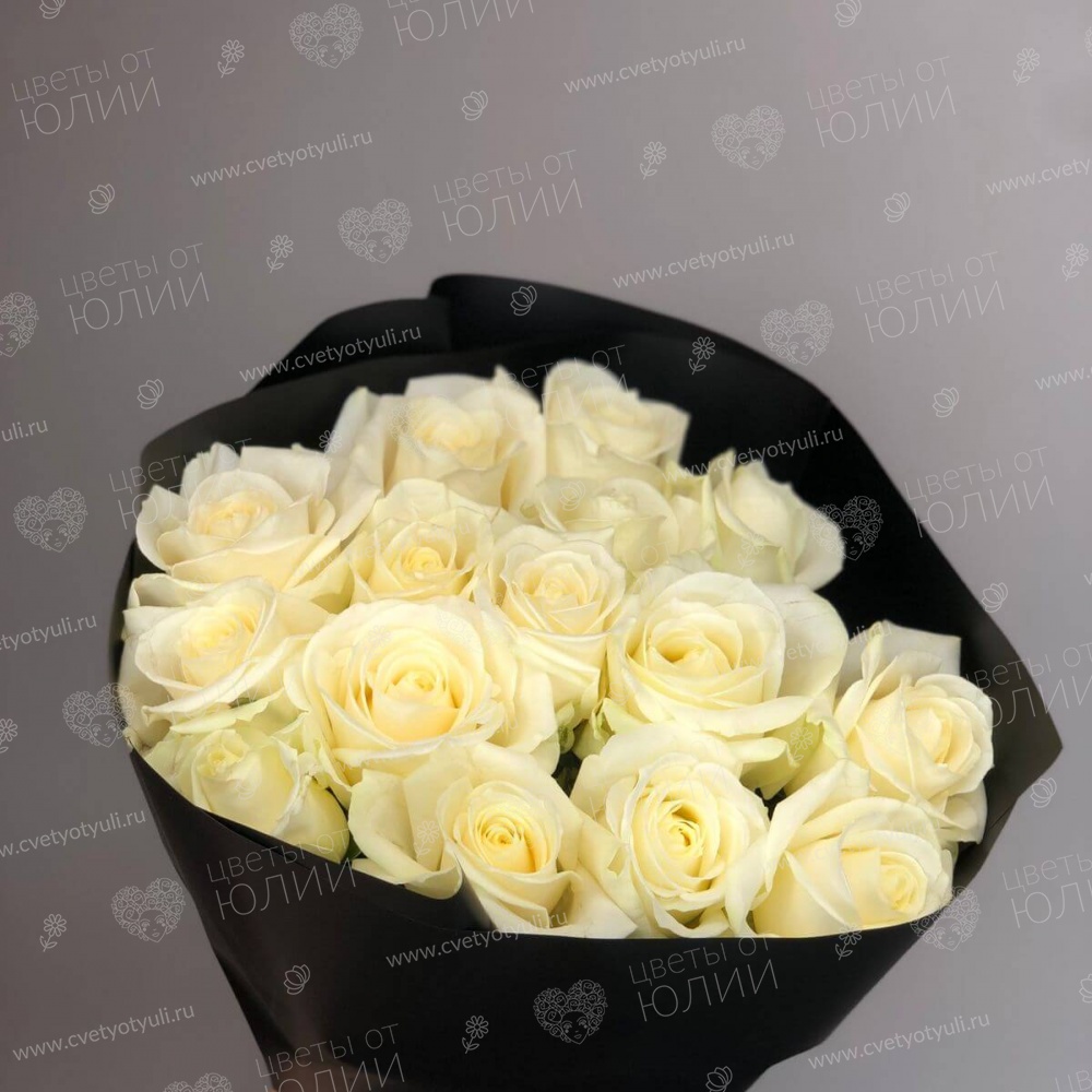 Букет из 15 белых роз
