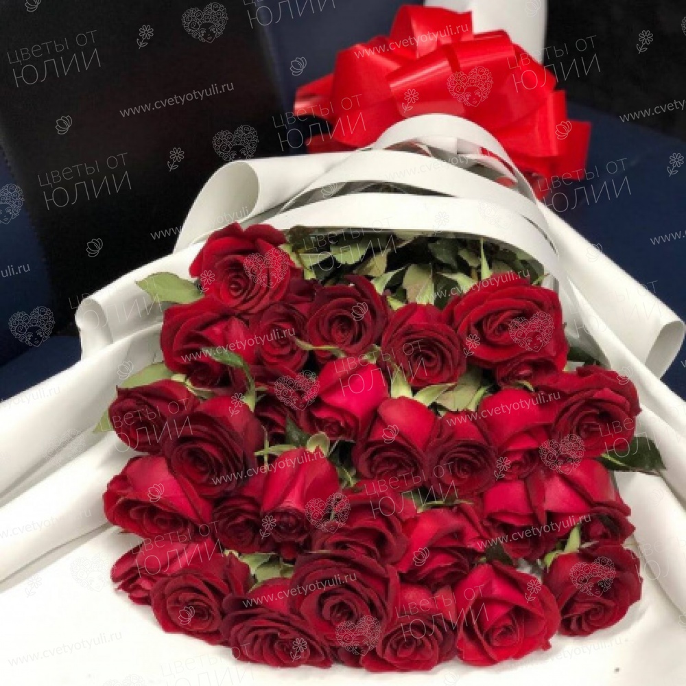 Букет из 29 роз 60 см Каскад