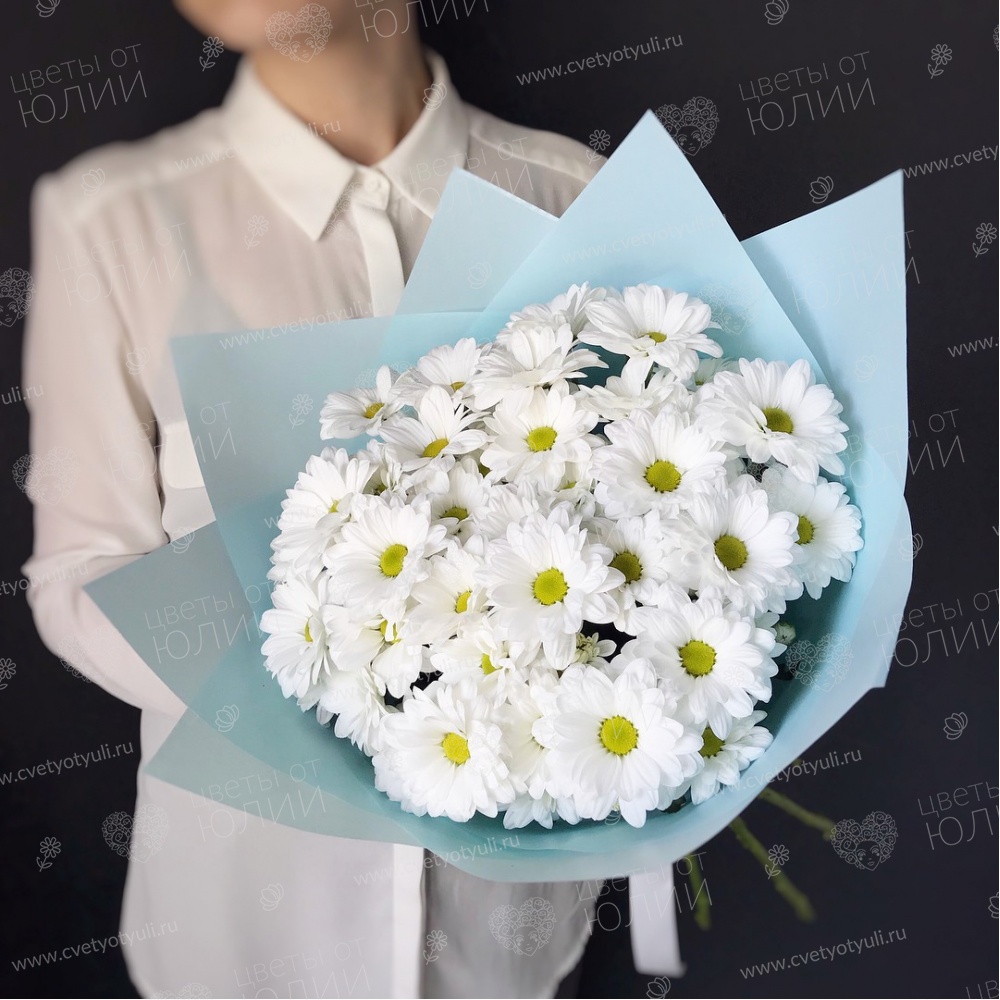 Букет из 7 кустовых хризантем