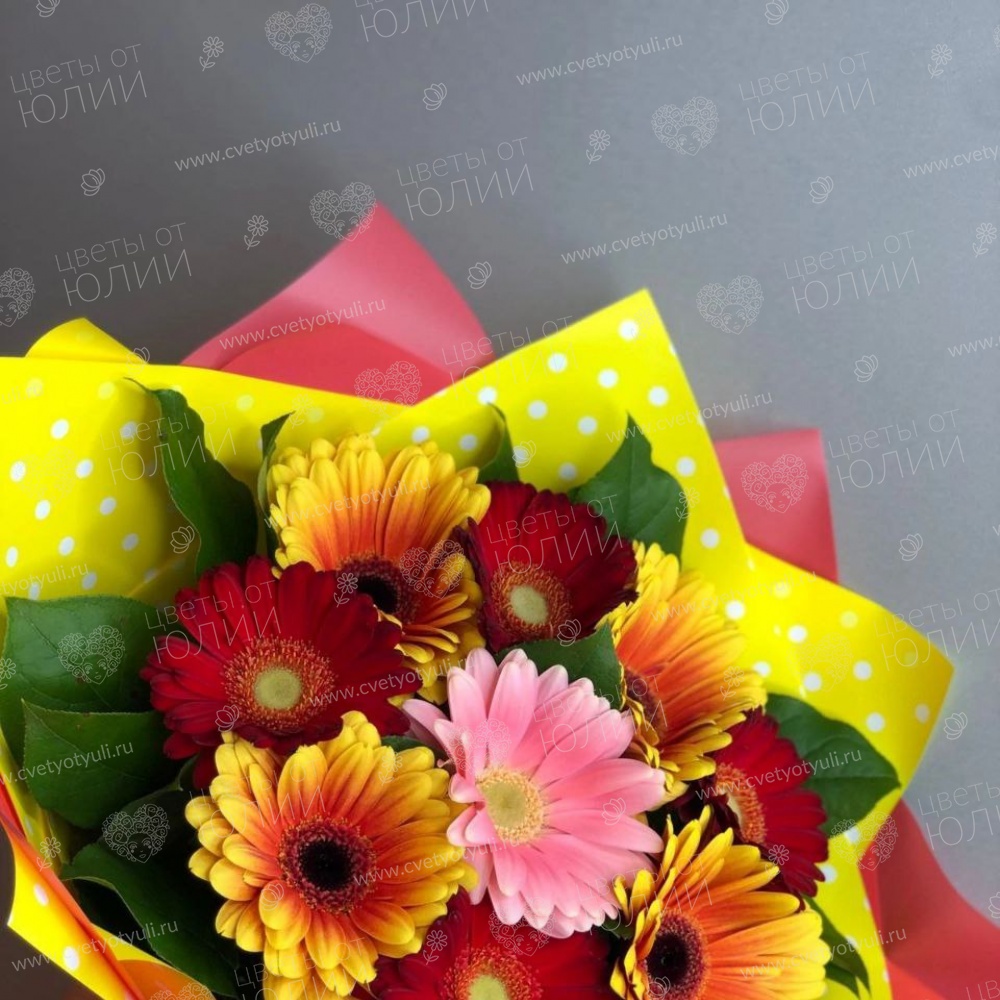 Букет из 9 гербер