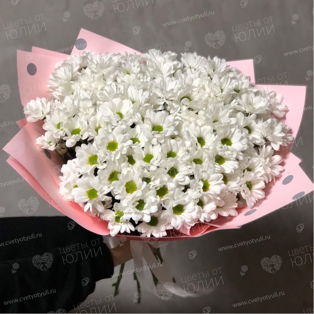 Букет из 9 кустовых хризантем