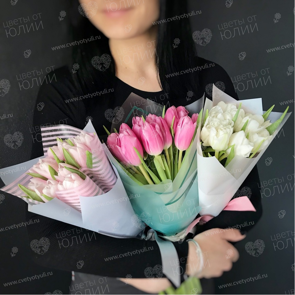 Букет из 9 тюльпанов