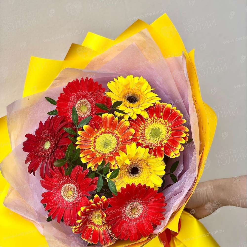 Букет из гербер Солнышко