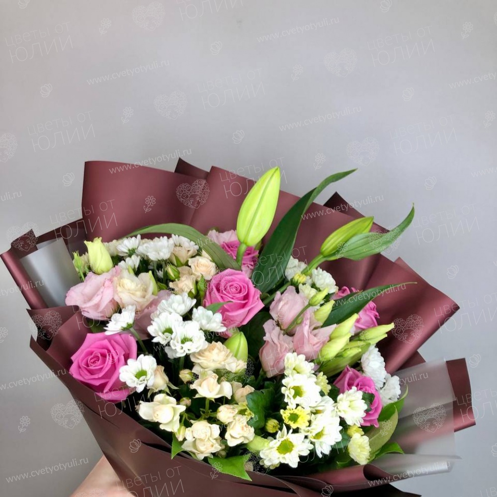 Букет из лилий и роз Марсинка