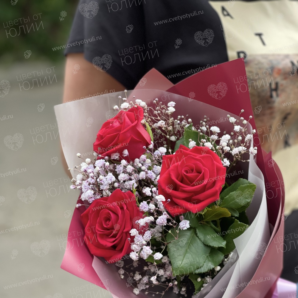 Букет из роз Рубин
