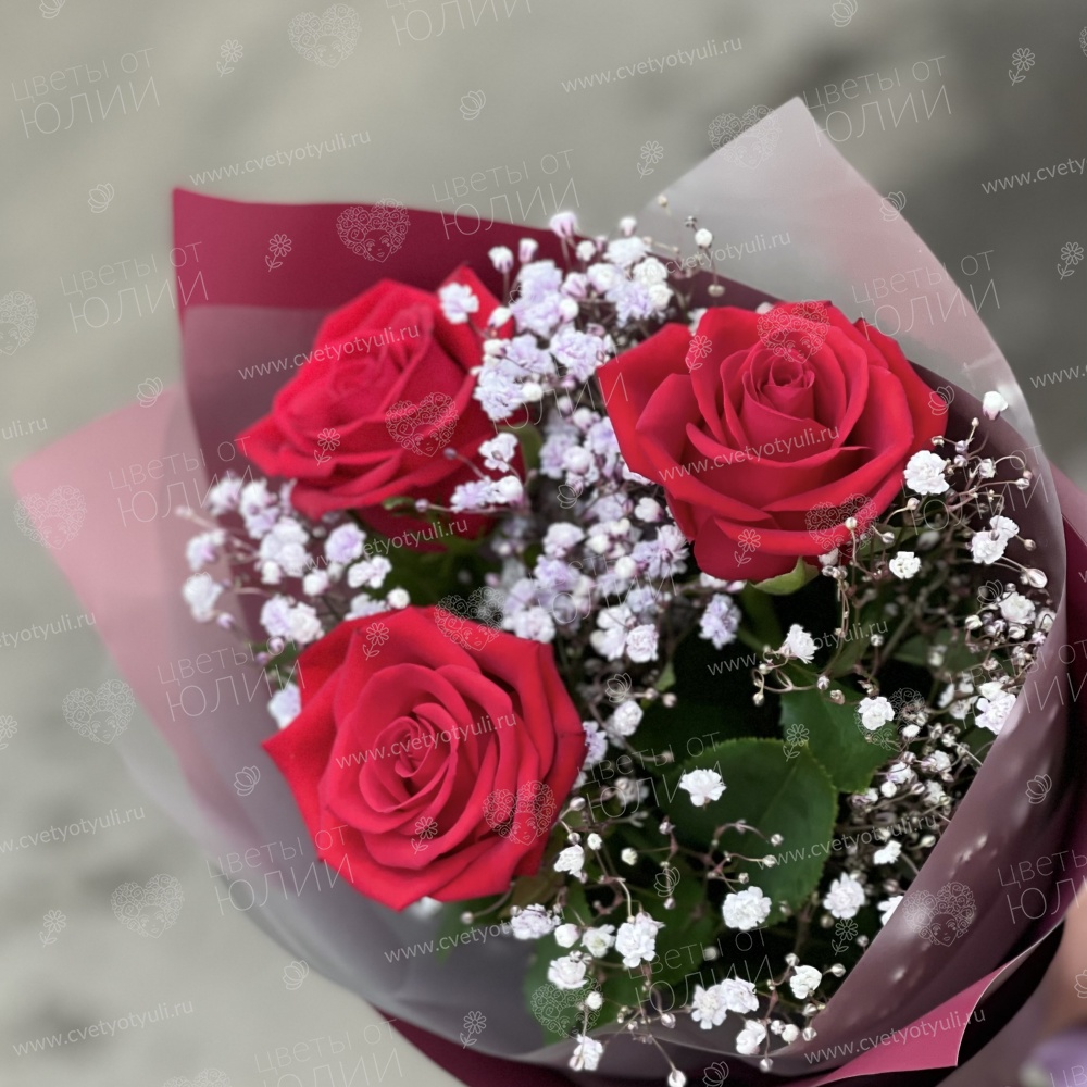 Букет из роз Рубин