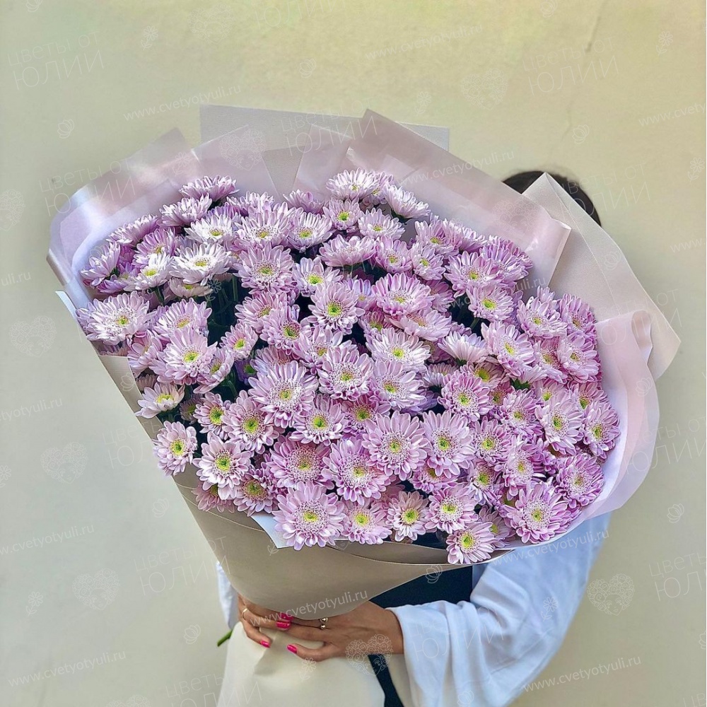 Букет из розовых хризантем Стелла