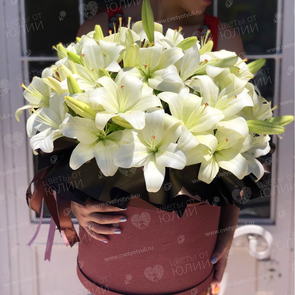 Коробка из 25 лилий