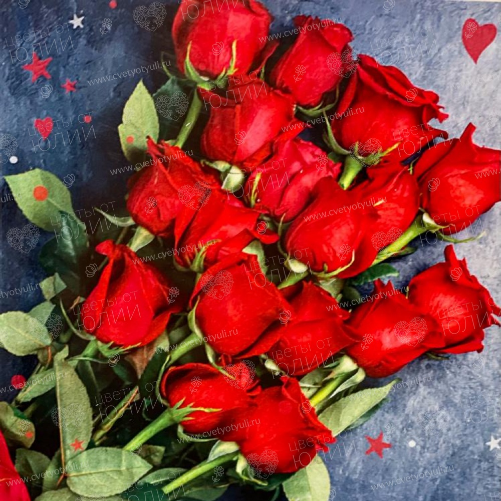 Красивая открытка с 4 шоколадками