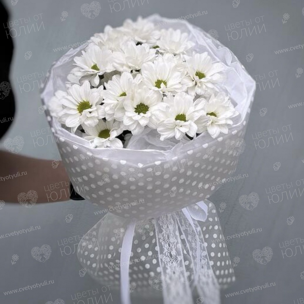 Букет из 3 кустовых хризантем