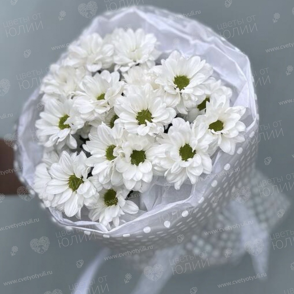 Букет из 3 кустовых хризантем