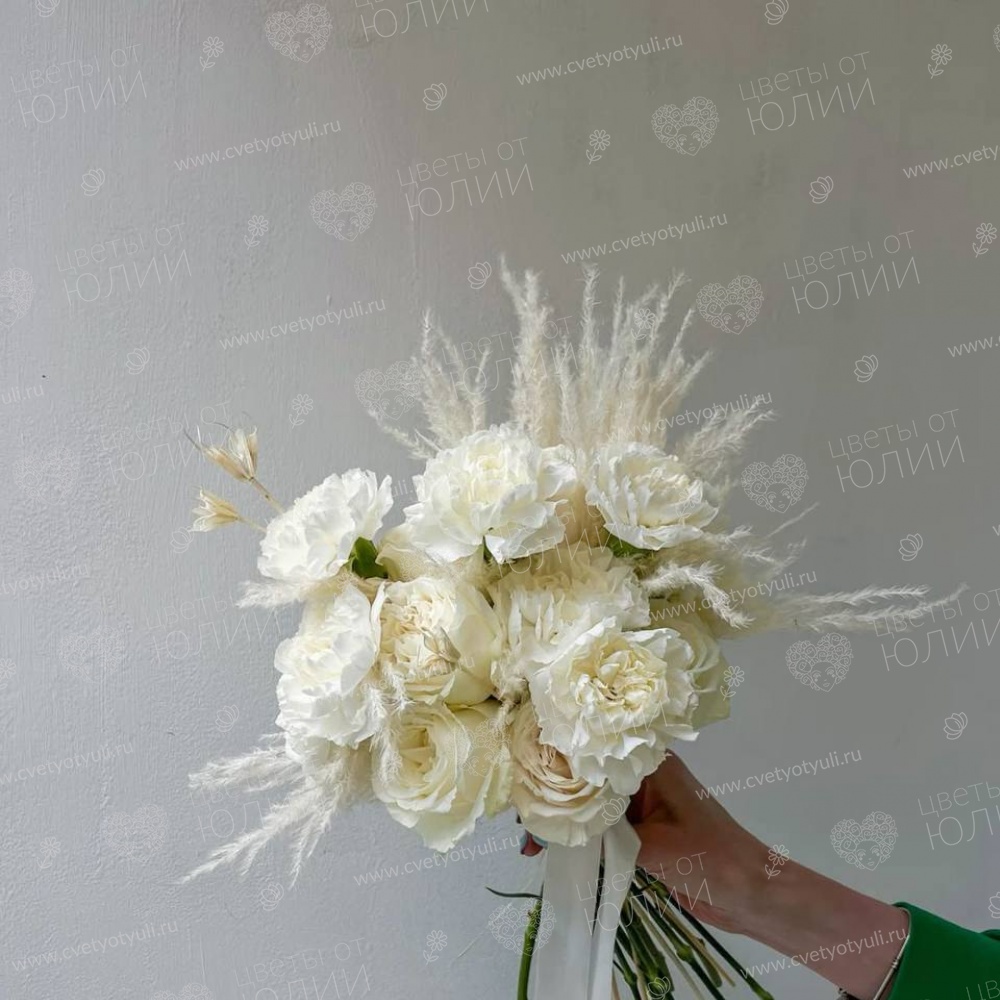 Букет невесты с диантусами