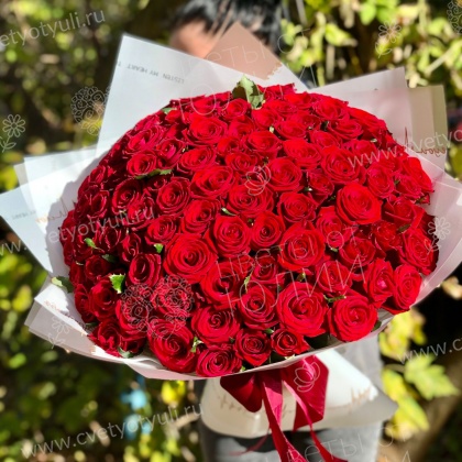 Букет 101 красная роза