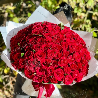 Букет 101 красная роза