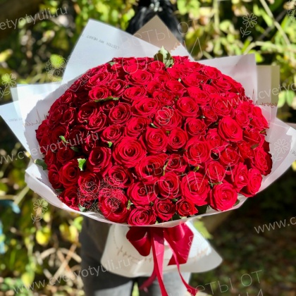 Букет 101 красная роза