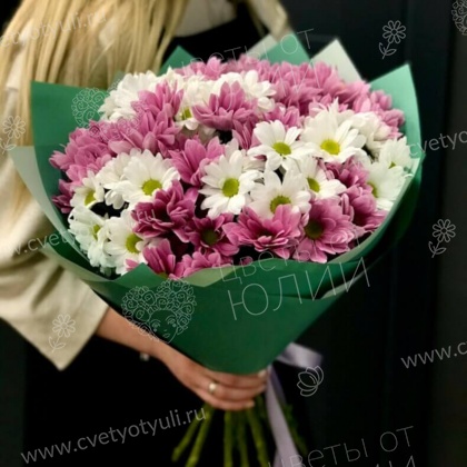 Букет из 11 кустовых хризантем