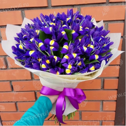 Букет из 51 тюльпанов микс