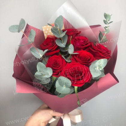 Букет из 7 роз Джина