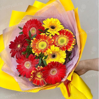 Букет из гербер Солнышко