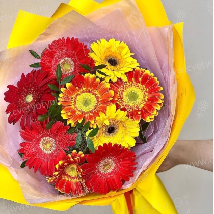 Букет из гербер Солнышко