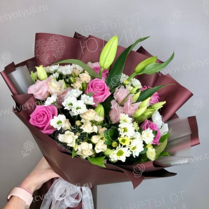 Букет из лилий и роз Марсинка