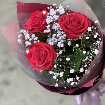 Букет из роз Рубин