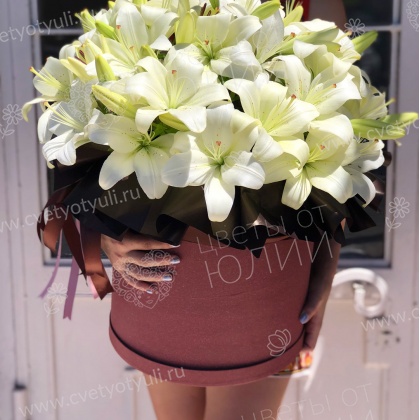 Коробка из 25 лилий