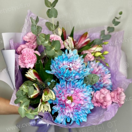 Букет сборный "Голубая лагуна"