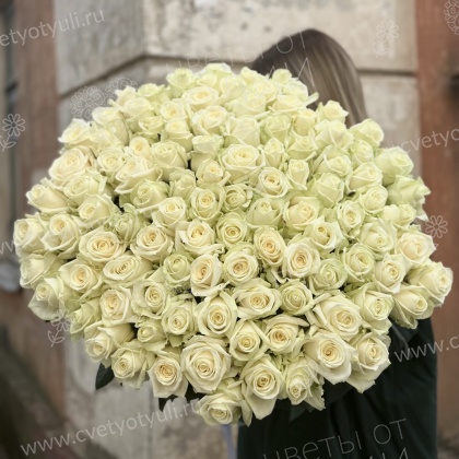 Букет из 101 желтой местной розы 