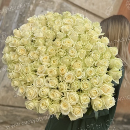 Букет из 101 желтой местной розы 