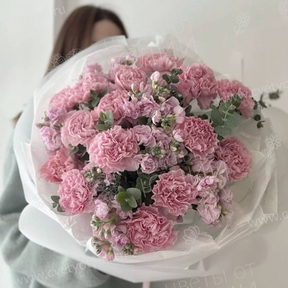 Матиола и диантусы