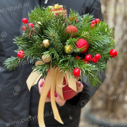 Новогодняя композиция Рождественский подарок