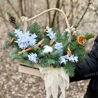 Новогодняя композиция Пряничный домик